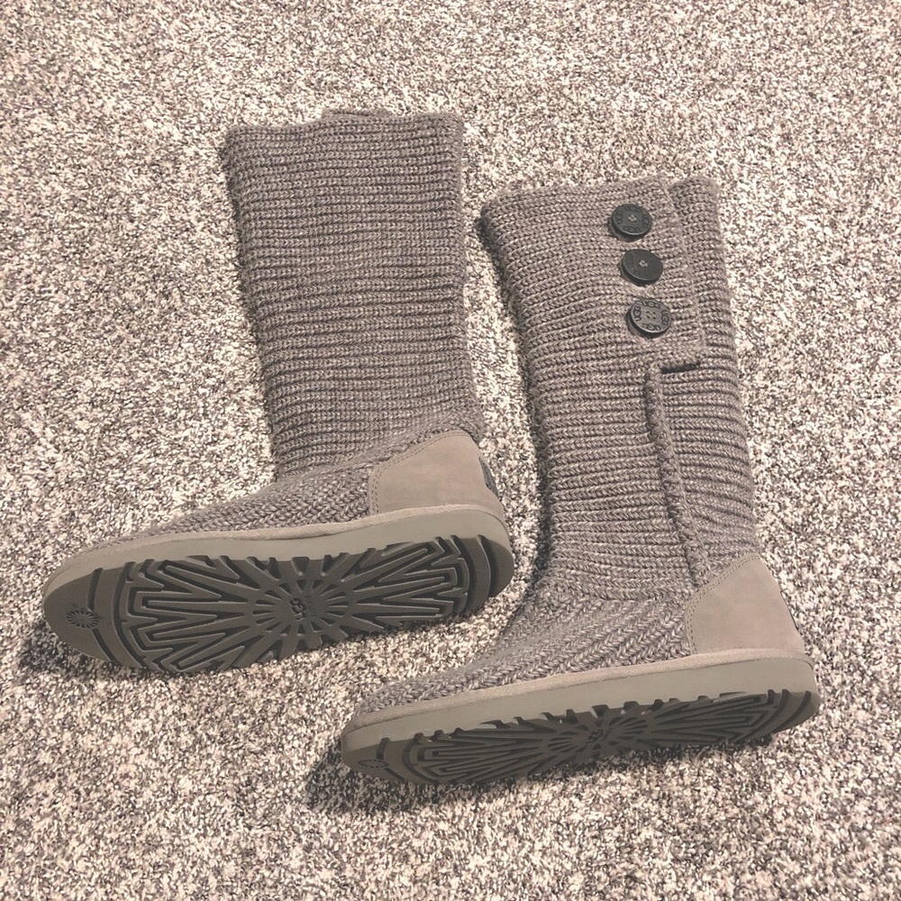 UGG’s - GRAY - CARDY STYLE - KNEE HIGH BOOTS - LIKE NEW - S